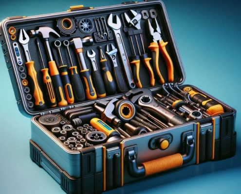 An AI generated image of a toolbox