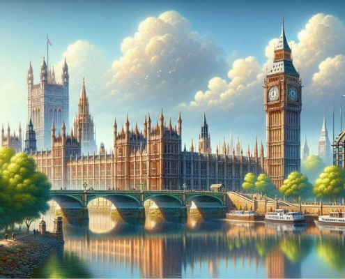 An AI generated of Parliament in London